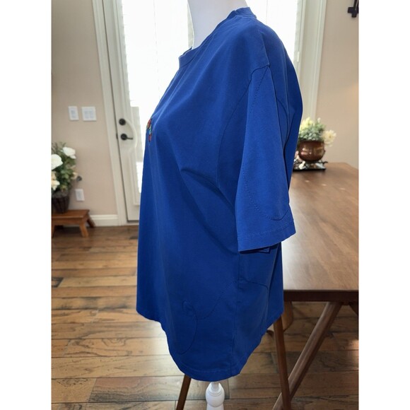 VC Playcool Blue T-Shirt M Embroidered Graphic Butterfly Tee Harajuku - Picture 2 of 14